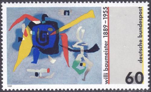 Potov znmka Nemecko 1989 Umenie, Willi Baumeister Mi# 1403