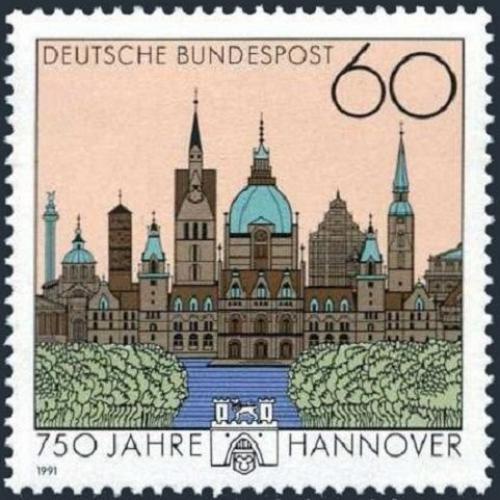 Potov znmka Nemecko 1991 Hanover, 750. vroie Mi# 1491