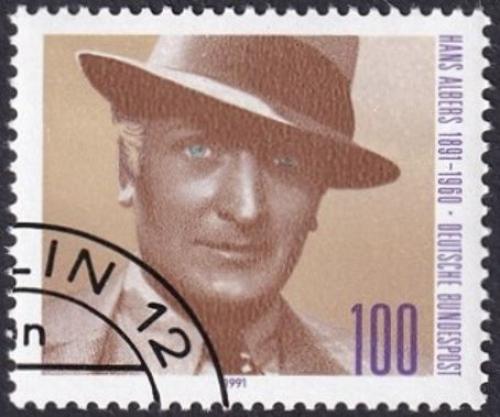 Potov znmka Nemecko 1991 Hans Albers, herec 1A Mi# 1561