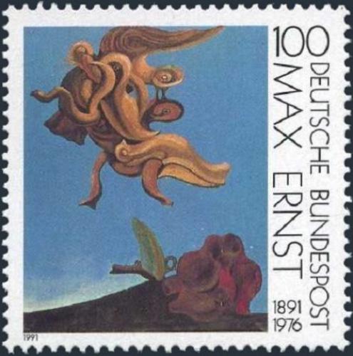 Potov znmka Nemecko 1991 Pt monument, Max Ernst Mi# 1569 - zvi obrzok