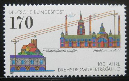 Poštová známka Nemecko 1991 Tøífázové vysílání Mi# 1557