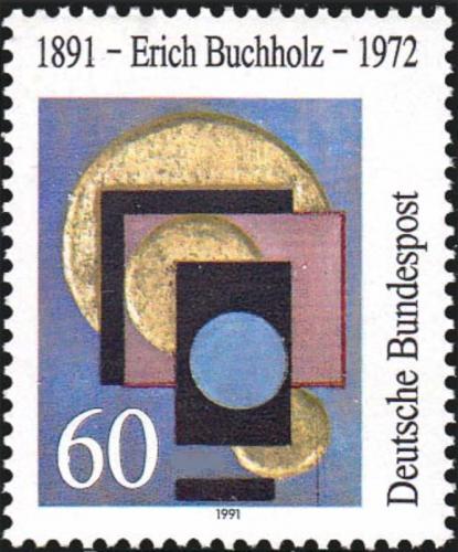 Potov znmka Nemecko 1991 Umenie, Erich Buchholz Mi# 1493
