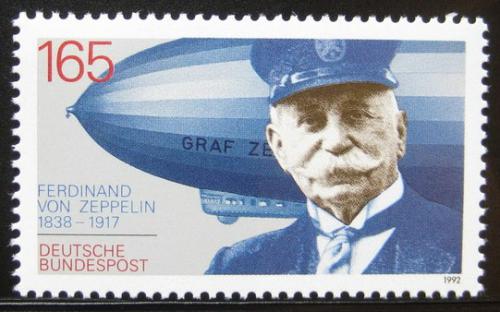 Poštová známka Nemecko 1992 Ferdinand Graf von Zeppelin Mi# 1597