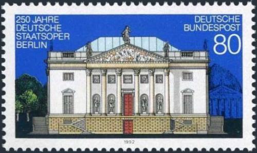 Potov znmka Nemecko 1992 Sttn opera v Berln Mi# 1625 - zvi obrzok