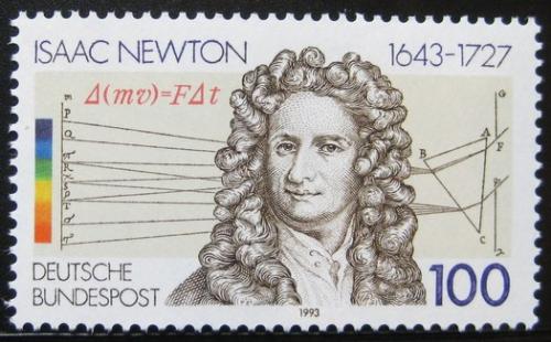 Potov znmka Nemecko 1993 Isaac Newton Mi# 1646