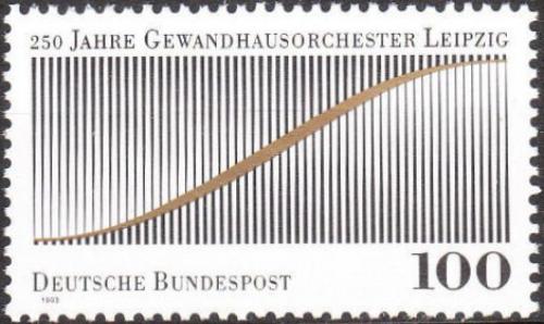 Potov znmka Nemecko 1993 Lipsk orchestr, 250. vroie Mi# 1654 - zvi obrzok