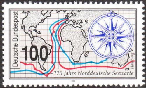 Potov znmka Nemecko 1993 Nmon observato Mi# 1647 - zvi obrzok