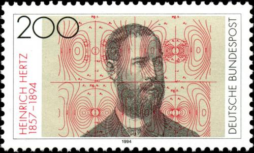 Potov znmka Nemecko 1994 Heinrich Hertz, fyzik Mi# 1710 - zvi obrzok