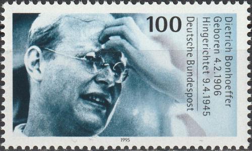Potov znmka Nemecko 1995 Dietrich Bonhoeffer, teolog Mi# 1788 - zvi obrzok