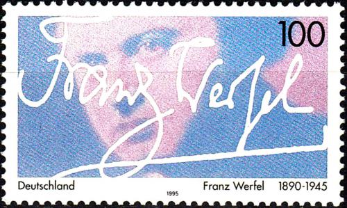 Potov znmka Nemecko 1995 Franz Werfel, spisovatel Mi# 1813 - zvi obrzok