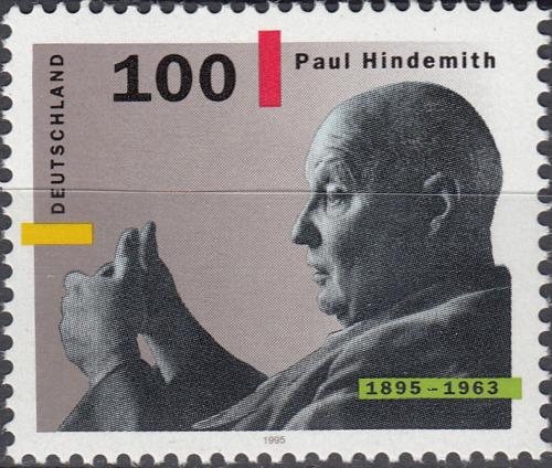 Potov znmka Nemecko 1995 Paul Hindemith, skladatel Mi# 1827 - zvi obrzok