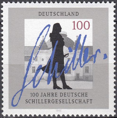Potov znmka Nemecko 1995 Schillerova spolenost Mi# 1792 - zvi obrzok