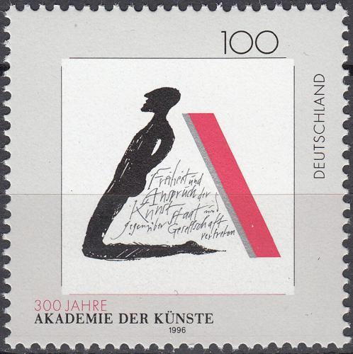 Potov znmka Nemecko 1996 Akademie umenie Mi# 1866 - zvi obrzok