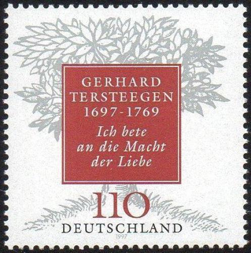 Potov znmka Nemecko 1997 Gerhard Tersteegen Mi# 1961 - zvi obrzok