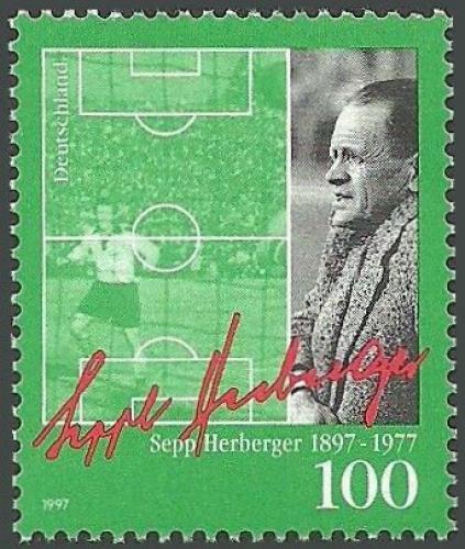 Potov znmka Nemecko 1997 Sepp Herberger, futbal Mi# 1896 - zvi obrzok