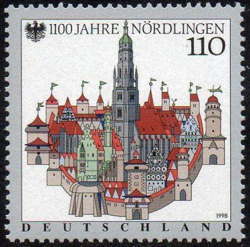 Potov znmka Nemecko 1998 Nrdlingen, 1100. vroie Mi# 1965