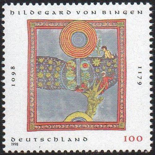 Potov znmka Nemecko 1998 Svt Hildegarda z Bingenu Mi# 1981 - zvi obrzok