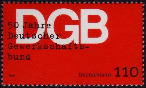 Poštová známka Nemecko 1999 Nìmecké odbory, 50. výroèie Mi# 2083