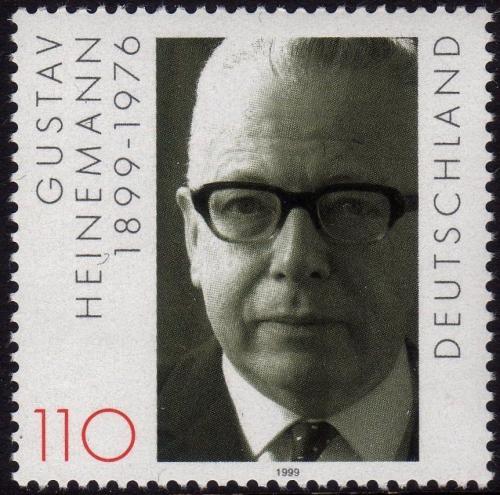 Poštová známka Nemecko 1999 Prezident Gustav Heinemann Mi# 2067
