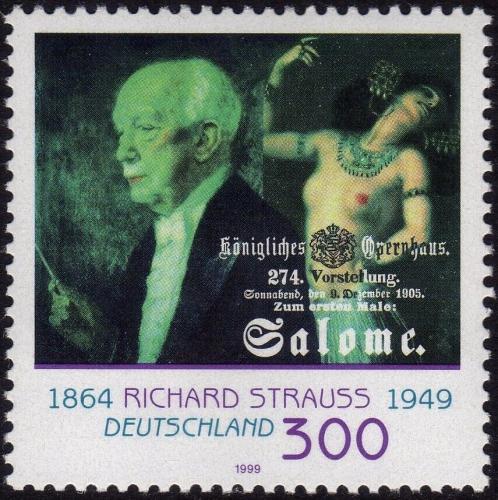 Potovn znmka Nmecko 1999 Richard Strauss Mi# 2076 Kat 3.40