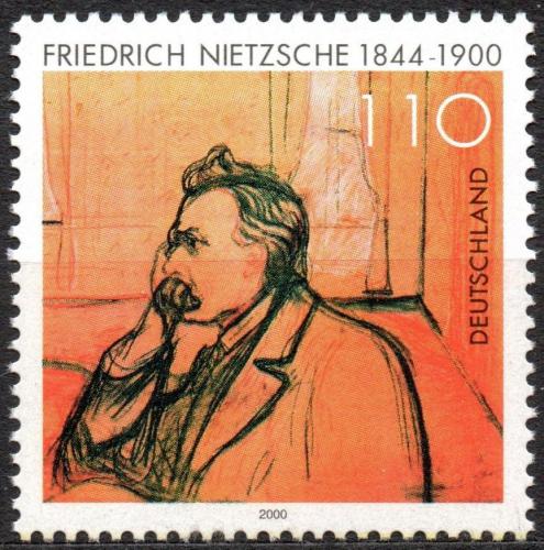Potov znmka Nemecko 2000 Friedrich Nietzsche, filozof Mi# 2131 - zvi obrzok