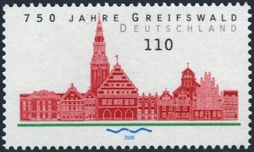 Poštová známka Nemecko 2000 Griefswald, 750. výroèie Mi# 2111