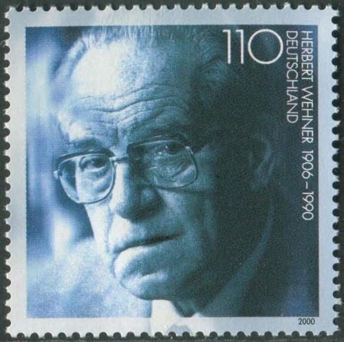 Poštová známka Nemecko 2000 Herbert Wehner, politik Mi# 2092