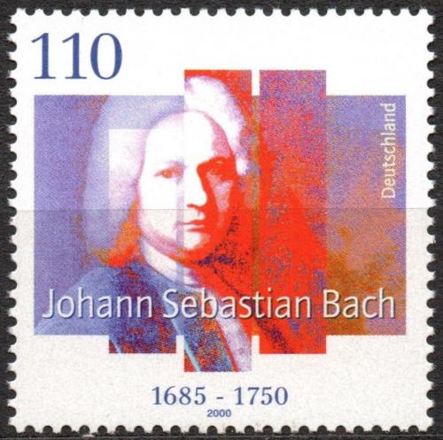 Potov znmka Nemecko 2000 Johann Sebastian Bach Mi# 2126 - zvi obrzok