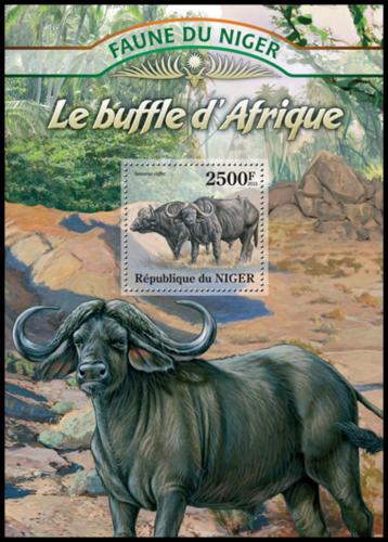 Poštová známka Niger 2013 Buvoli Mi# Block 157 Kat 10€