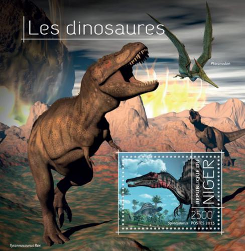 Poštová známka Niger 2013 Dinosaury Mi# Block 251 Kat 10€