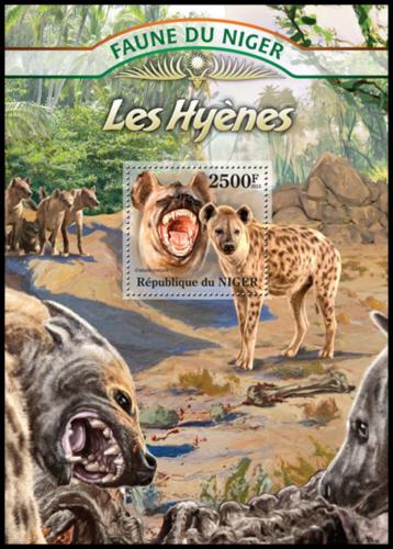 Poštová známka Niger 2013 Hyeny Mi# Block 164 Kat 10€