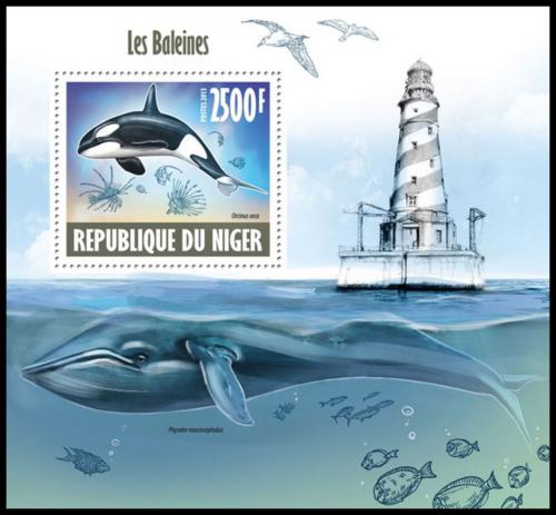 Poštová známka Niger 2013 Ve¾ryby Mi# Block 229 Kat 10€