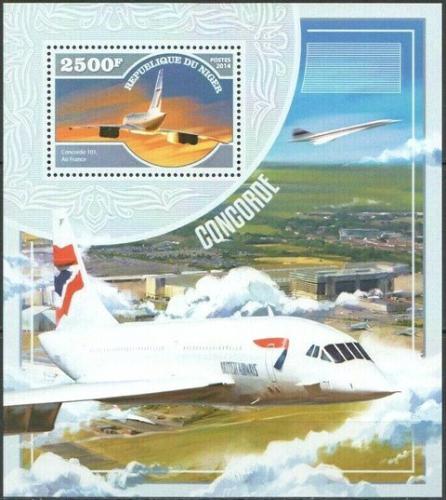 Poštová známka Niger 2014 Concorde Mi# Mi# Block 393 Kat 10€