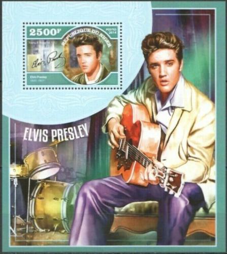 Poštová známka Niger 2014 Elevys Presley Mi# Mi# Block 395 Kat 10€
