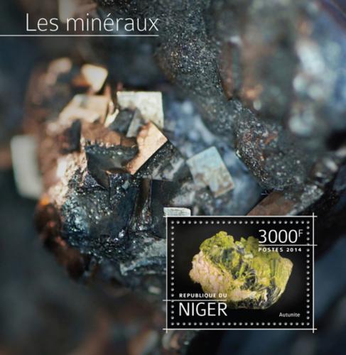 Poštová známka Niger 2014 Minerály Mi# Block 397 Kat 12€