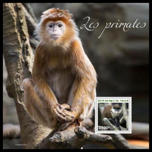 Poštová známka Niger 2014 Opice Mi# Mi# Block 335 Kat 10€