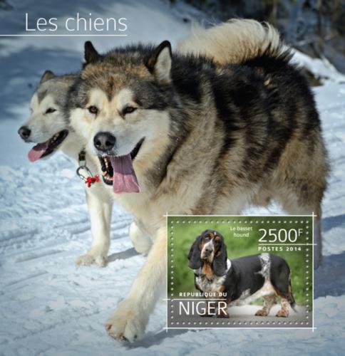 Poštová známka Niger 2014 Psy Mi# Block 385 Kat 10€