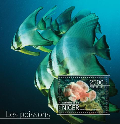 Poštová známka Niger 2014 Ryby Mi# Block 380 Kat 10€