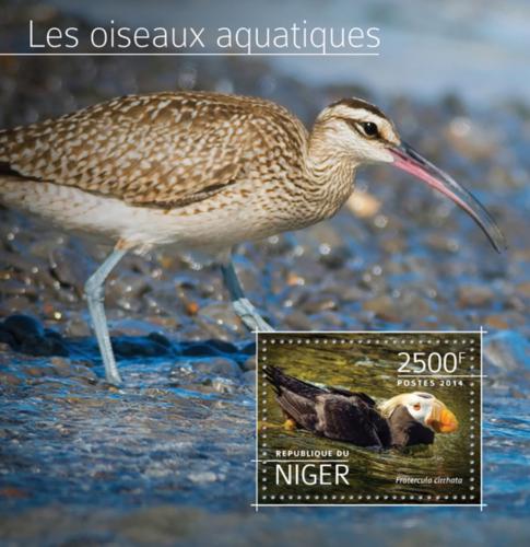 Poštová známka Niger 2014 Vodní ptáci Mi# Block 382 Kat 10€