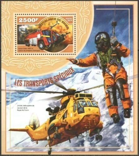 Poštová známka Niger 2014 Záchranári Mi# Mi# Block 390 Kat 10€