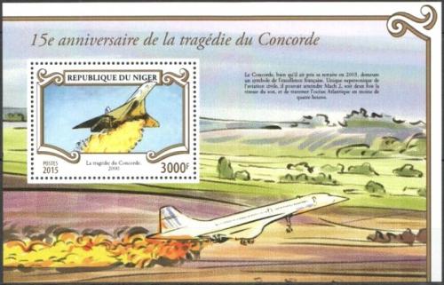 Poštová známka Niger 2015 Concorde Mi# Block 460 Kat 12€
