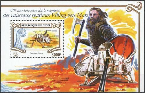 Poštová známka Niger 2015 Dobývání Marsu Mi# Block 459 Kat 12€