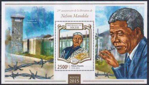 Poštová známka Niger 2015 Nelson Mandela Mi# Block 420 Kat 10€