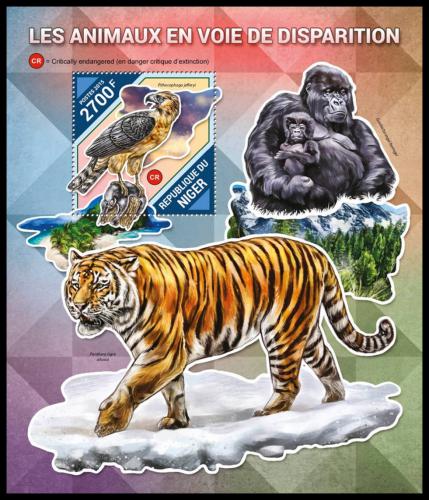 Potov znmka Niger 2015 Ohroen fauna Mi# Block 483 Kat 10