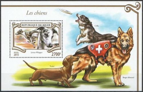 Poštová známka Niger 2015 Psy Mi# Block 452 Kat 11€