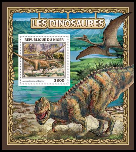 Poštová známka Niger 2016 Dinosaury Mi# Block 604 Kat 13€