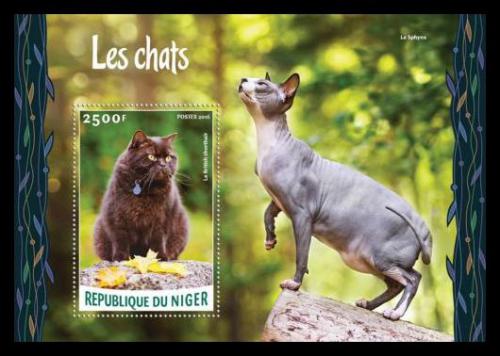 Poštovní známka Niger 2016 Koèky Mi# Block 534 Kat 10€