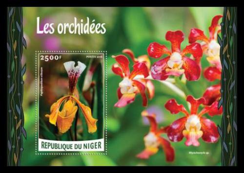 Poštovní známka Niger 2016 Orchideje Mi# Block 525 Kat 10€