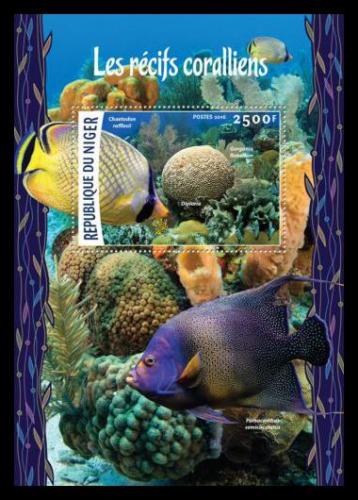 Poštovní známka Niger 2016 Ryby korálových útesù Mi# Block 527 Kat 10€ 