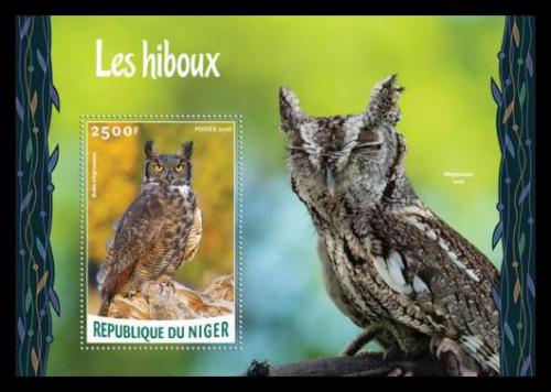 Poštovní známka Niger 2016 Sovy Mi# Block 530 Kat 10€